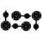 Ac Works SJTW Extension Cord, 12 AWG, Indoor/Outdoor, 12/3, 1 Outlets, 5-15/20R, Black, PVC, 5-15P, 1.5 ft IN515520 - alternate 4